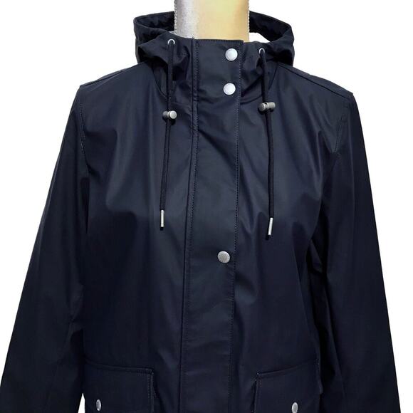 Levi's NWT Navy Rain Jacket Women M - Picture 3 of 16